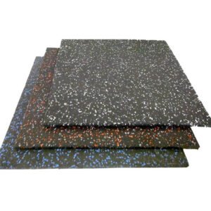 Baldosa FLEX espesor 1,1 CM Negra chips de colores