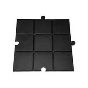 Piso GYM CAUCHO - Negro - liso o cuadros fino 2CM